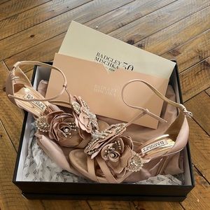 Badgley Mischka Lisa Floral Embellished Evening Shoe